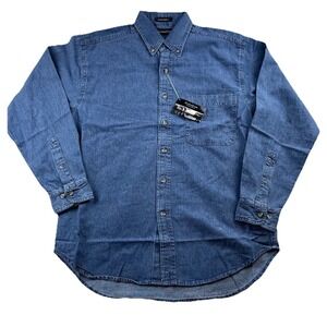 Ultra Club Cypress Denim Button Down Shirt NWT M